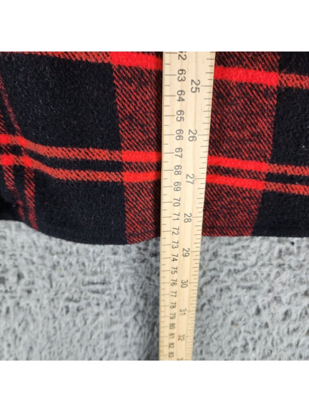 Old Navy Top Womens XXL Red Plaid Flannel The Classic Button Up Shirt *Read* - Picture 3 of 10